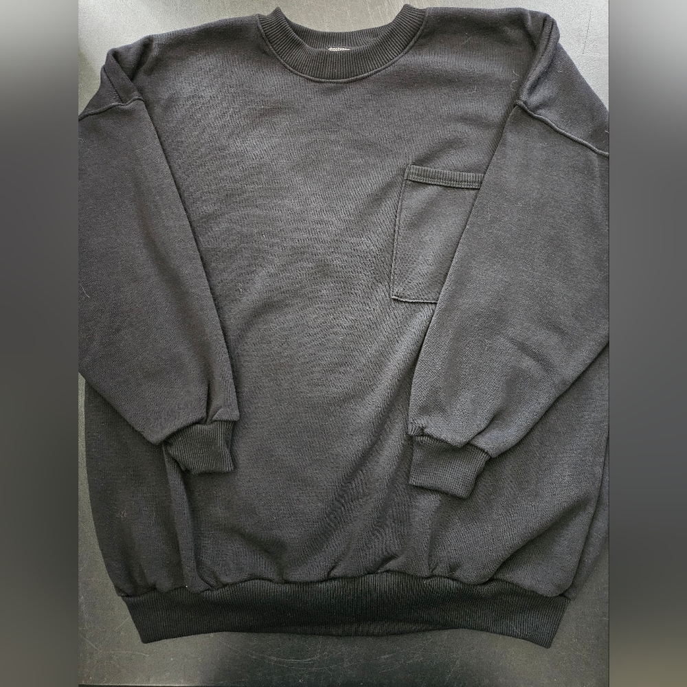 Vintage - One Step Up Black Oversized Poly Cotton NWOT Sweatshirt - Size XL